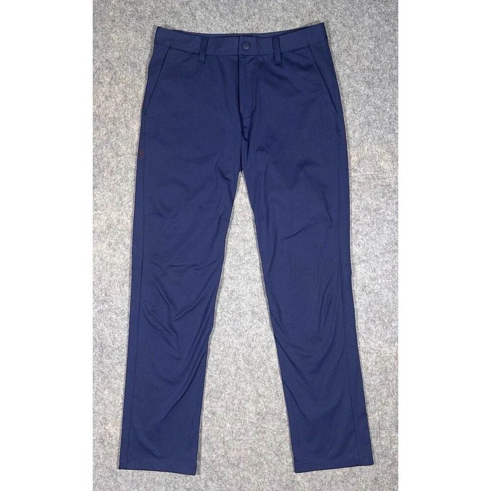 Rhone Commuter Pants Men’s 29 (30x31) Navy Blue Chino Stretch Performance Casual